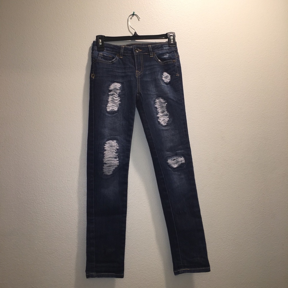 Lucky Brand Girls Size 12 Ripped Zoe Jeggings